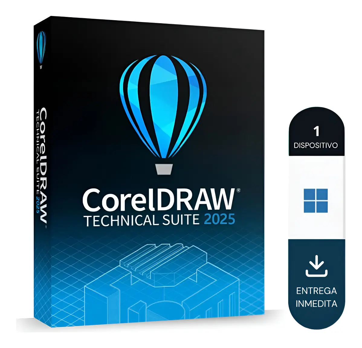 Coreldraw 2025 Technical Suite 1 PC Permanente