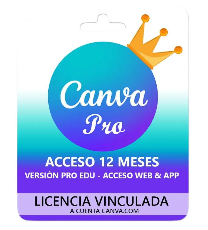 CANVA Profesional 1 Dispositivo 1 Año (Invitación)